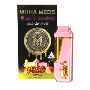 Lemon Cherry Gelato Muha Meds Disposable Melted Diamonds | Sativa - Muha Meds USA