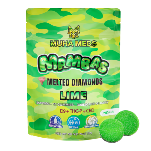 Muha Meds Lime Gummies | 3000 MG - Indica - Muha Meds USA